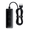 Ładowarka sieciowa USB-A USB-C GaN 240W z kablem zasilającym - czarna