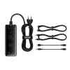 Baseus Ładowarka biurkowa Digital GaN 240 W 3x USB-C USB-A