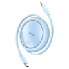 Baseus Kabel Free2Draw Mini USB-C–USB-C 100 W 1 m niebieski