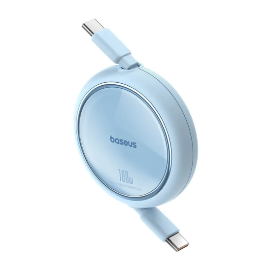 Baseus Kabel Free2Draw Mini USB-C–USB-C 100 W 1 m niebieski