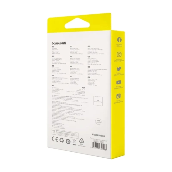 Baseus Kabel Free2Draw Mini USB-C–USB-C 100 W 1 m niebieski