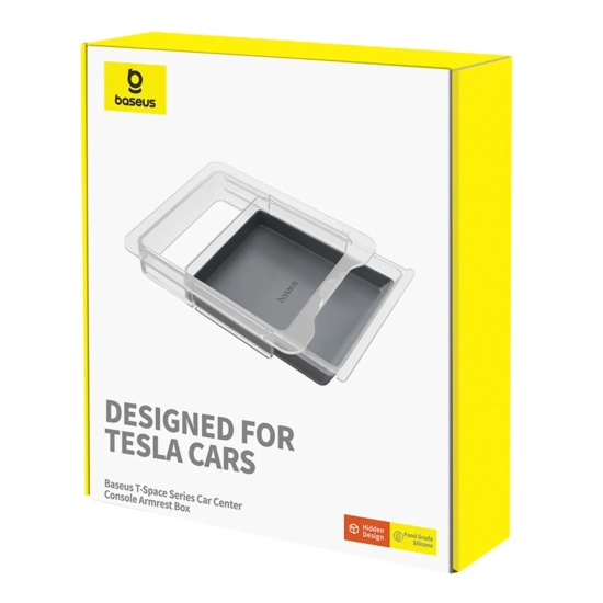 Baseus T-Space organizer do Tesla Model 3 Y szary