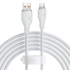 Kabel Baseus Pudding USB-A – USB-C 100W 1,2 m biały