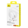 Kabel Baseus Pudding USB-A – USB-C 100W 1,2 m biały