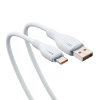 Kabel Baseus Pudding USB-A – USB-C 100W 1,2 m biały