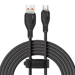 Kabel Baseus Pudding USB-A – USB-C 100W 1,2 m czarny