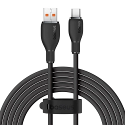 Główne zdjęcie produktu: Kabel Baseus Pudding USB-A–USB-C 1,2 m 100 W czarny.