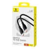 Baseus Pudding Series USB-C – USB-C 100 W 1,2 m czarny