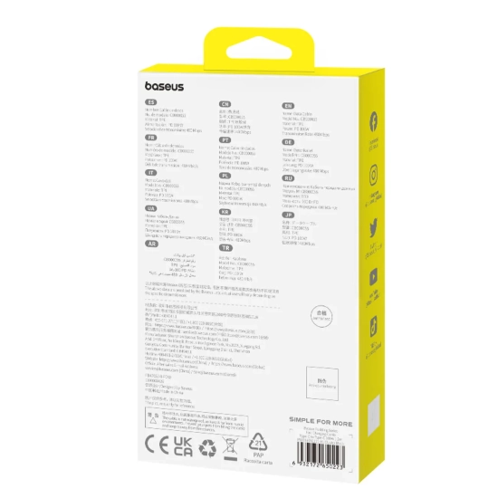 Baseus Pudding Series USB-C – USB-C 100 W 1,2 m czarny