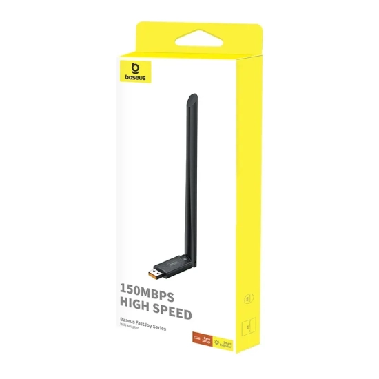 Karta Wi-Fi USB Baseus FastJoy 150 Mb/s 2,4 GHz 6 dBi czarna