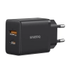 Ładowarka sieciowa USB-C USB-A Cube Pro 30W - czarna