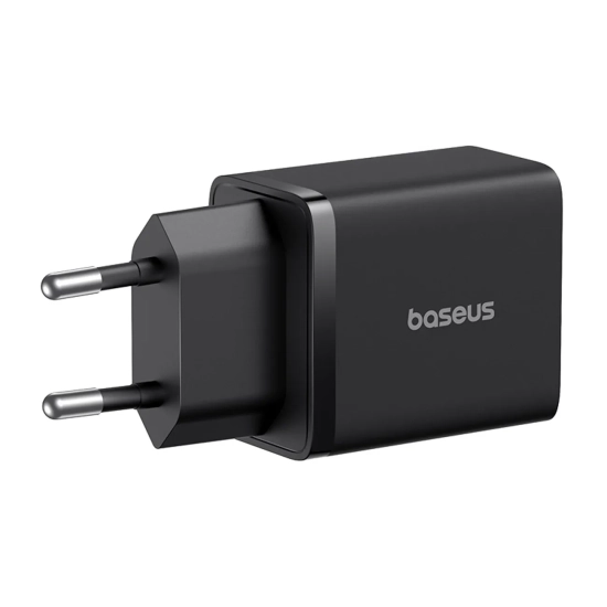 Baseus Cube Pro ładowarka sieciowa 30 W USB-C USB-A czarna