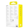 Baseus Qpow Pro+ powerbank 10000 mAh 22.5 W zwijany kabel biały