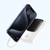 Baseus Qpow Pro+ powerbank 10000 mAh 22.5 W zwijany kabel biały
