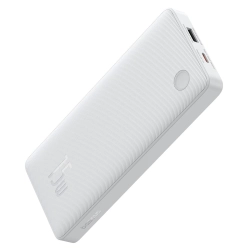 Baseus Airpow Lite powerbank 10000mAh 15W biały — wariant produktu marki Baseus, kolor biały, pojemność 10000mAh, moc do