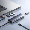 Hub USB-A Baseus UltraJoy 4x USB-A 3.0 50 cm szary
