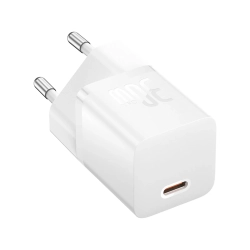 BASEUS Ładowarka sieciowa USB-C GaN5 30W z kablem USB-C 100W 1m - biała