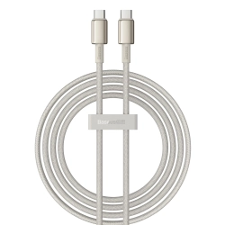 Kabel Baseus Tungsten Gold USB-C–USB-C 100 W 2 m – produkt w dokładnym wariancie wskazanym kodem P10319800G21-01, zgodny