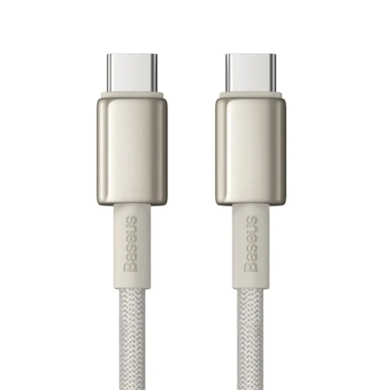 Kabel Baseus Tungsten Gold P10319800G21-00 USB-C–USB-C 100W 1 m złoty