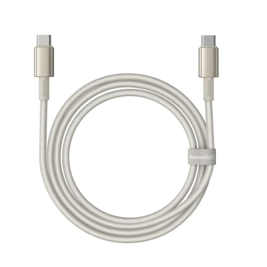 Kabel Baseus Tungsten Gold P10319800G21-00 USB-C–USB-C 100W 1 m złoty