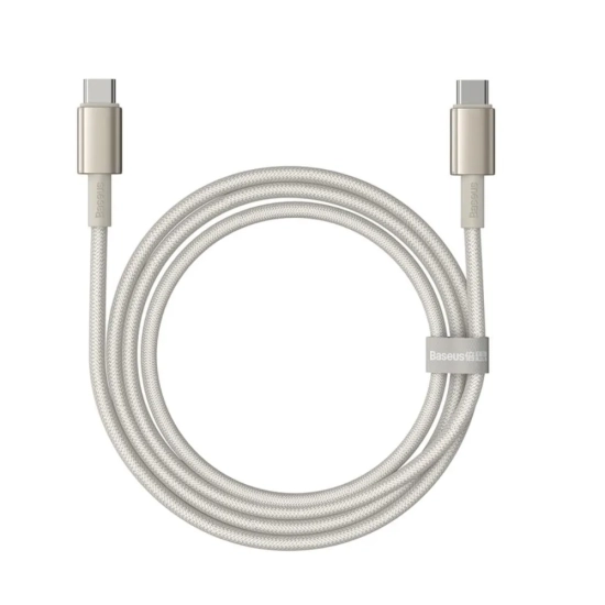 Baseus Tungsten Gold P10319800G21-00 USB-C – USB-C 100 W 1 m złoty
