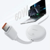 Baseus Kabel Free2Pull Mini USB-C–USB-C 60 W 1 m biały