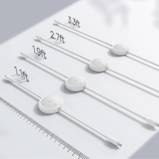 Baseus Kabel Free2Pull Mini USB-C–USB-C 60 W 1 m biały