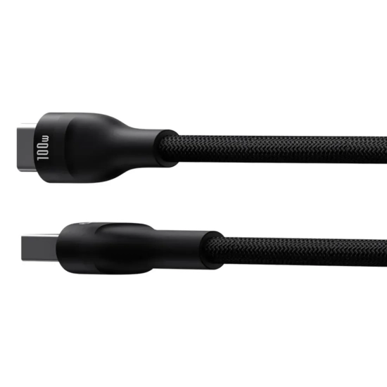 Kabel Baseus Flash 2 USB-A–USB-C 100W 1 m czarny