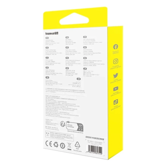 Baseus P10311804111-00 USB-A – USB-C 100 W 1 m czarny
