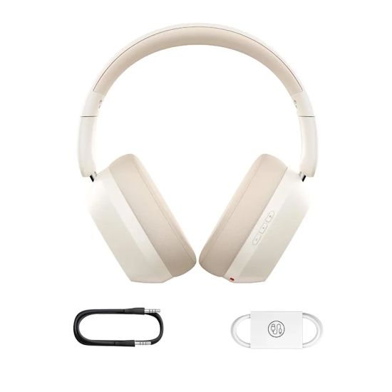 Baseus Słuchawki nauszne Bass 35 Max białe Bluetooth 5.3