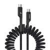 Baseus Kabel Fish-Eye USB-C–USB-C 100 W 1 m czarny