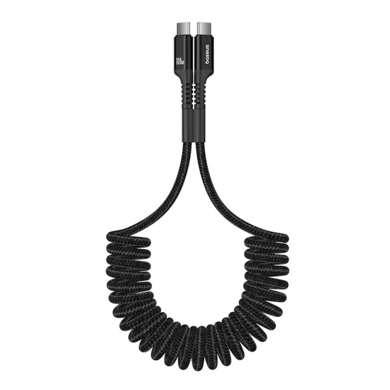 Baseus Kabel Fish-Eye USB-C–USB-C 100 W 1 m czarny
