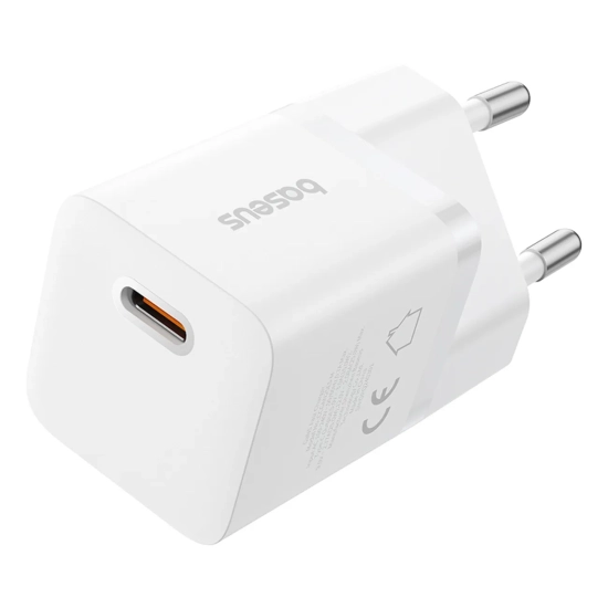 Baseus Ładowarka sieciowa GaN5 Mini 25 W USB-C biała