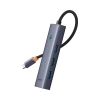 Hub USB-C Baseus UltraJoy 5w1 HDMI 4K 4x USB-A szary