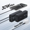 Baseus Free2Pull powerbank 10000 mAh 30 W zwijany kabel czarny