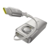 Baseus Free2Pull powerbank 10000 mAh 30 W zwijany kabel szary