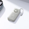 Baseus Free2Pull powerbank 10000 mAh 30 W zwijany kabel szary