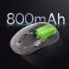 Mysz bezprzewodowa z akumulatorem wskaźnikiem baterii 4000DPI 800mAh