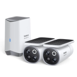 Baseus Security S1 Pro Dual zestaw monitoringu 3K solarny biały — wariant produktu marki Baseus, kolor biały, pojemność
