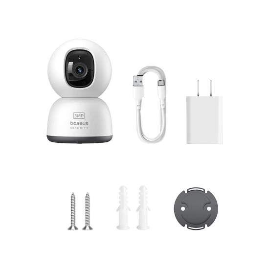 Baseus Security P1 Lite kamera IP 2K biała