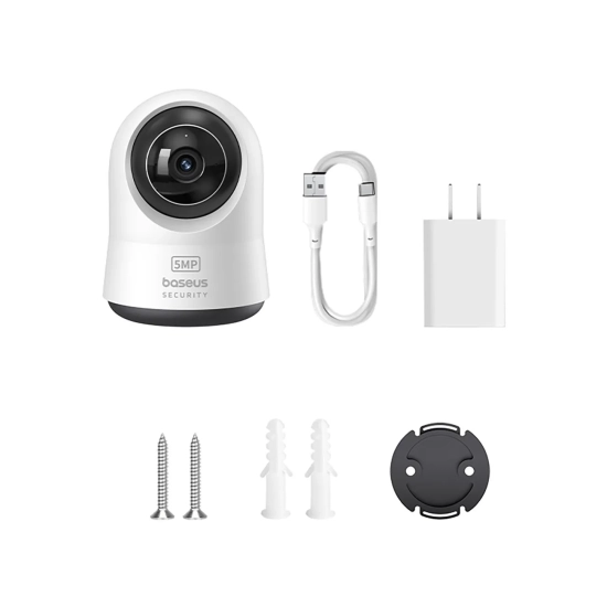 Baseus Kamera IP Security P1 Pro 3K Wi-Fi microSD biała