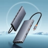 Hub USB-C Baseus PortalJoy 13w1 HDMI DP VGA RJ45 szary