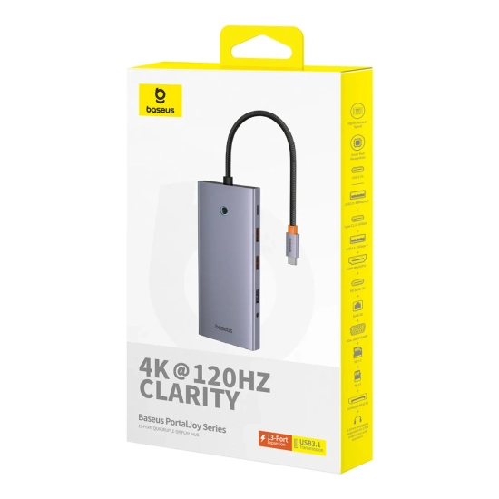 Baseus Hub USB-C PortalJoy 13w1 HDMI DP VGA PD 100 W
