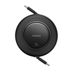 Kabel Baseus Free2Pull Mini USB-C 100W 2 m czarny