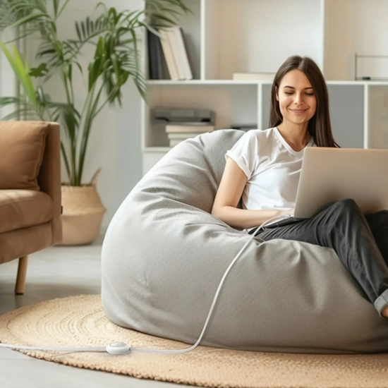 Kabel Baseus Free2Pull Mini USB-C 100W 2 m biały