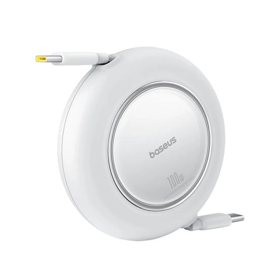 Baseus Free2Pull Mini USB-C – USB-C 100 W 2 m biały