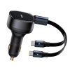 Ładowarka samochodowa Baseus Enjoyment 33W 2x USB-C czarna – zdjęcie główne dokładnego wariantu produktu.