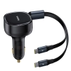 Baseus Ładowarka samochodowa Enjoyment 33 W 2x USB-C czarna