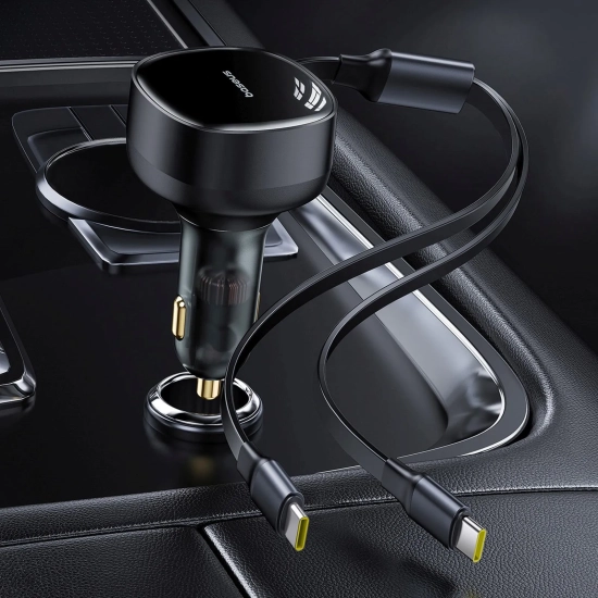 Baseus Ładowarka samochodowa Enjoyment 33 W 2x USB-C czarna