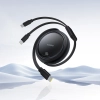 Baseus Bright Mirror Series zwijany USB-C – 2× USB-C 100 W 1 m czarny